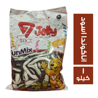سفن جيلي ستيك بطعم فواكه شكل اناكوندا اسود - 1 كجم