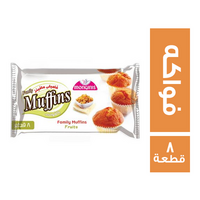 مونجيني فاملي مافينز بالفواكه - 8 قطعة