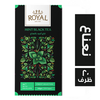 رويال هربس شاي اسود بالنعناع - 20 ظرف
