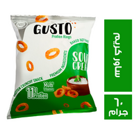 جوستو بروتين بافس ساور كريم - 60 جم