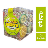 ميكسترا مصاصة بطعم الفواكه 20 جم - 50 قطعة