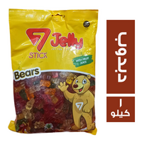 سفن جيلي ستيك بطعم فواكه شكل دبدوب - 1 كجم