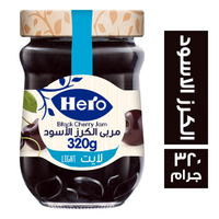 هيرو مربى الكرز الاسود لايت - 320 جم