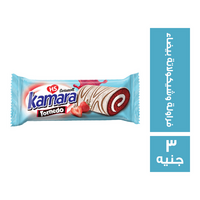 كمارا تورنيدو سويسرول فراولة ومغطى بالشيكولاتة البيضاء - 3 ج