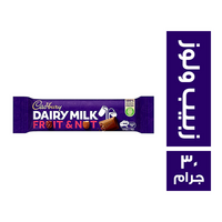 كادبوري شيكولاتة بطعم الزبيب واللوز - 30 جم
