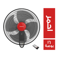 تورنيدو مروحة حائط بريموت احمر - 16 بوصة