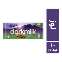 ميلكا شيكولاتة دارك ميلك باللوز - 100 جم