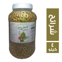 تحابيش زيتون اخضر شرائح - 4 كجم