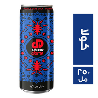 دبل دير مشروب غازي كانز بطعم الكولا - 250 مل
