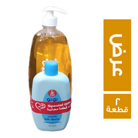 نونو عرض شامبو - 1 لتر + سائل استحمام - 300 مل