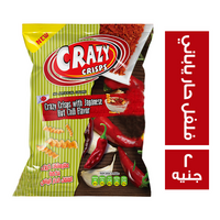كريزي كريسبس مقرمشات بنكهة الفلفل الحار الياباني - 2 ج