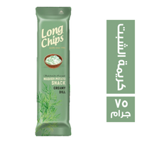 لونج شيبس سناكس بطعم كريمة الشبت - 75 جم