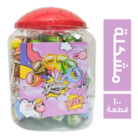 نيو جاما مصاصة اطعم مشكلة - 100 قطعة