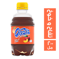 اويسس مشروب غازي تفاح وخوخ - 200 مل