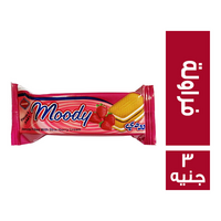 موودي بسكويت محشو بكريمة الفراولة - 3 ج