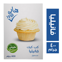 هابي فود كب كيك فانيليا - 400 جم
