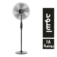ميانتا مروحة ستاند اسود - 18 بوصة