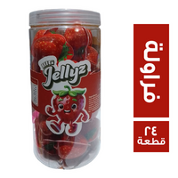 بيج جيليز شكل فراولة - 24 قطعة