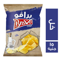 برافو شيبس بطعم الخل - 15 ج