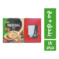نسكافيه 3*1 بطعم البندق + مج - 18 جم