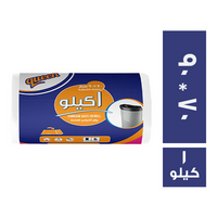 كوين رول اكياس قمامة ابيض 90 * 70 - 1 كجم