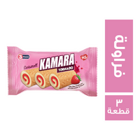 كمارا تورنيدو سويسرول محشو فراولة - 3 قطعة