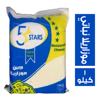 فايف ستار جبنة موزاريلا نباتي - 1 كجم