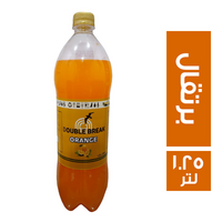 دبل بريك مشروب غازي برتقال - 1.25 لتر
