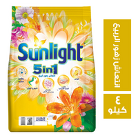 صن لايت مسحوق غسيل اتوماتيك برائحة انتعاش زهور الربيع - 4 كجم