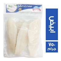 صيد البحر سمك فيليه باسا ابيض - 750 جم