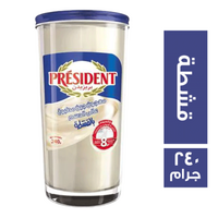 بريزيدن معجون جبن مطبوخ عالى الدسم بالقشطة - 240 جم
