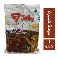 سفن جيلي ستيك بطعم فواكه شكل دودة كبيرة - 1 كجم