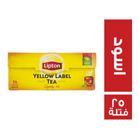 ليبتون شاي اسود - 25 فتلة