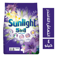 صن لايت مسحوق غسيل اتوماتيك برائحة انتعاش اللافندر - 4 كجم