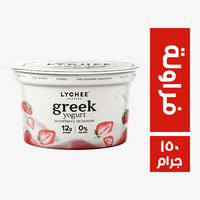 ليتشي زبادي يوناني فراولة 0% - 150 جم