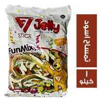 سفن جيلي ستيك بطعم فواكه شكل تمساح اسود - 1 كجم