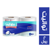 وايت مناديل تواليت مضغوطة - 2 رول