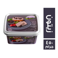 مزارع دينا جبن ابيض بطعم الزيتون - 450 جم
