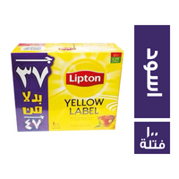 ليبتون شاي اسود عرض 37 ج - 100 فتلة