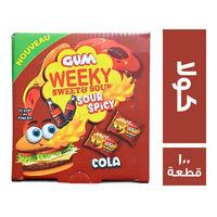 ويكي لبان بطعم الكولا - 100 قطعة