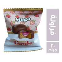 ميجا كامبو شيكولاتة بحشوة الفراولة - 20 جم