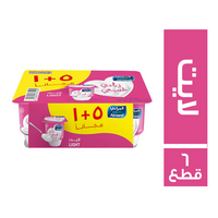 المراعي زبادي طبيعي لايت 105 جم - 6 قطع