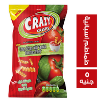 كريزي كريسبس مقرمشات بنكهة الطماطم الاسبانية - 5 ج