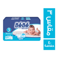بيبي حفاضات للاطفال مقاس 3 - 40 حفاضة