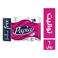 بابيا مناديل ورقية للتواليت - 6 رول