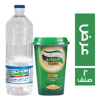 البوادي طحينة - 480 جم + هارفست خل ابيض - 1 لتر - 2 صنف