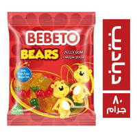 بيبيتو جيلي شكل دباديب - 80 جم