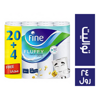 فاين فلافي مناديل تواليت - 24 رول