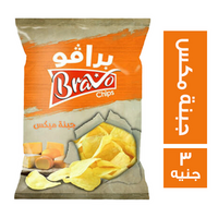 برافو شيبس بطعم جبنة مكس - 3 ج