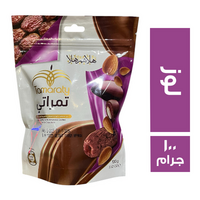 تمراتي تمر محشو لوز ومغطى بكريمة الشيكولاتة - 100 جم